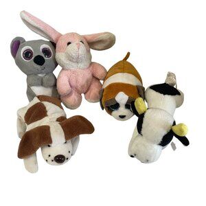 Lot Of 5 Small Plush Finger Puppeta Russ Ty Beanie Baby Style Collectibles Koala